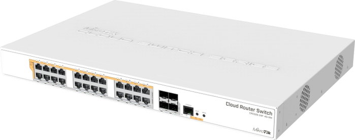 MikroTik CRS328-24P-4S+RM Switch de 28 Puertos con 24 RJ45 PoE y 4 SFP+