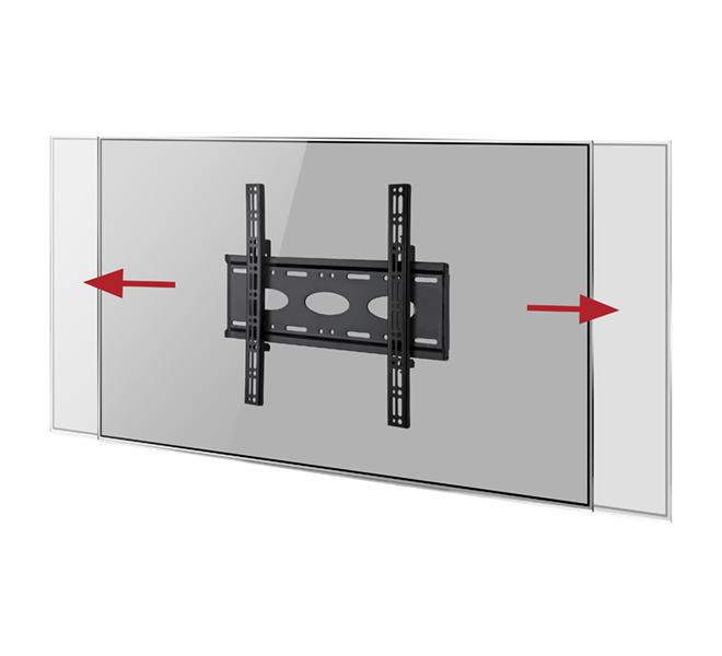 B-Tech BT8441 Soporte Mural para Pantalla Plana Universal, Bajo Perfil, 39" a 55", Hasta 80 kg, Negro