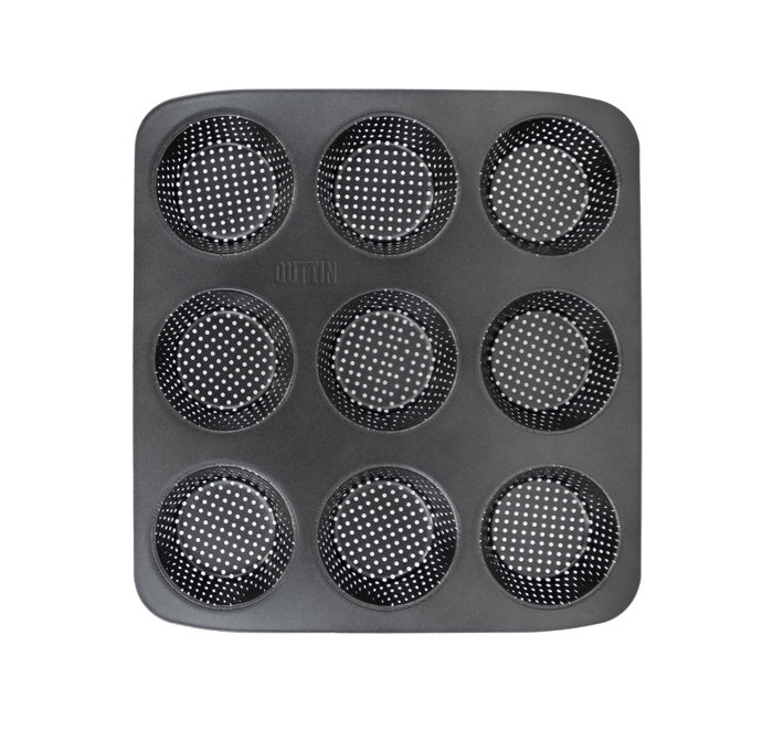 Quttin Molde para 9 Tartaletas Perforado 32x30x3,2 cm (8 Unidades)