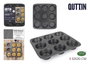 Quttin Molde para 9 Tartaletas Perforado 32x30x3,2 cm (8 Unidades)