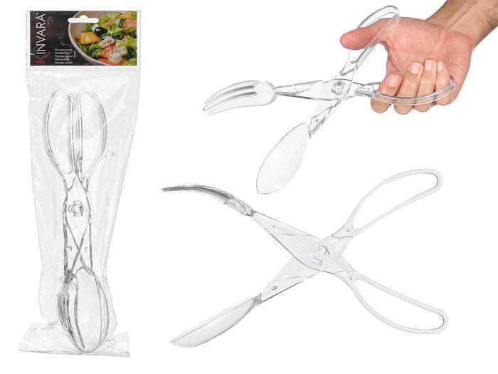 Kinvara Pinza Servir Plástico Transparente 28.5x6.5x6.5 cm (Set de 36) Kinvara Pinza Servir Plástico Transparente 28.5x6.5x6.5 cm (Set de 36)