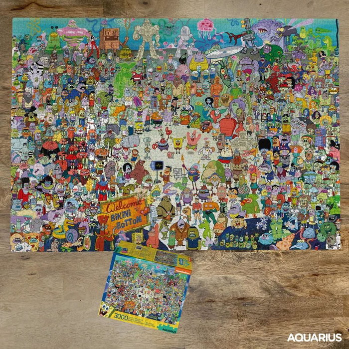 Aquarius Bob Esponja Puzzle Bikini Bottom (3000 piezas)