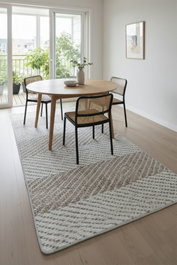 Conceptum Tresse Corde Djt Alfombra de Pasillo 80 x 300 cm, 100% Poliéster, Diseño Digital