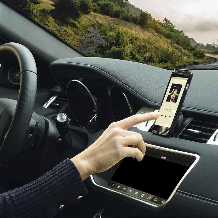 Mobilis U.FIX Soporte Pasivo para Coche para Teléfono Móvil/Smartphone Negro - Soporte para Rejilla de Ventilación