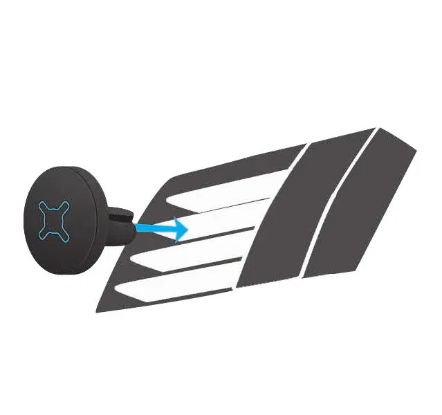 Mobilis U.FIX Soporte Pasivo para Coche para Teléfono Móvil/Smartphone Negro - Soporte para Rejilla de Ventilación