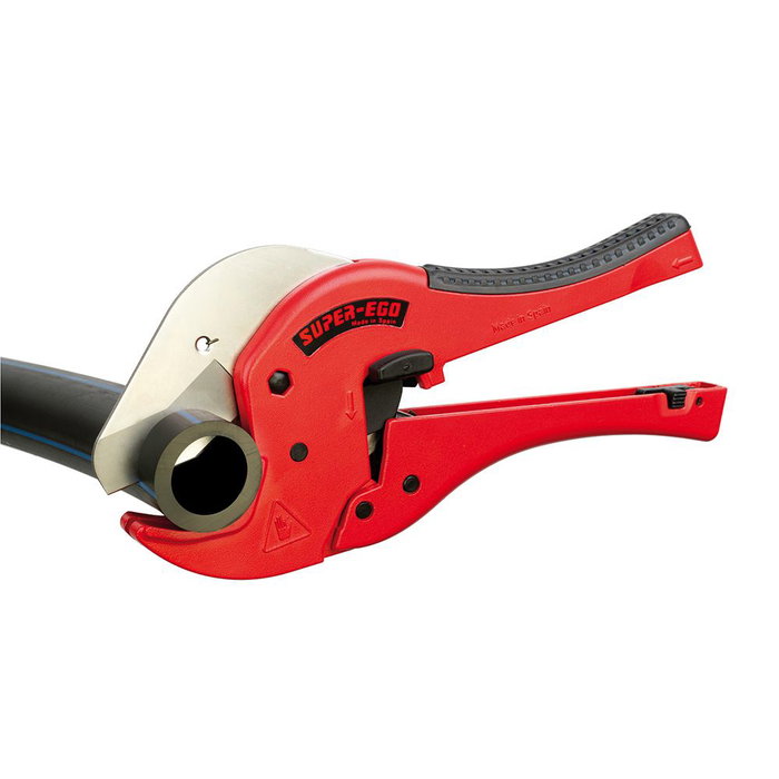 Super Ego Tijera Rucut para Plástico 42 mm Fabricadas con Aluminio de Primera Fusión, Diseño Ergonómico, Cuchilla de Acero Inoxidable, Cierre de Seguridad