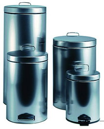 Brabantia Papelera de Acero Inoxidable con Tapa y Pedal de 12 Litros