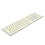 COOLBOX Moonlight Key B431 Teclado Inalámbrico Retroiluminado Blanco/Plateado