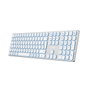 COOLBOX Moonlight Key B431 Teclado Inalámbrico Retroiluminado Blanco/Plateado