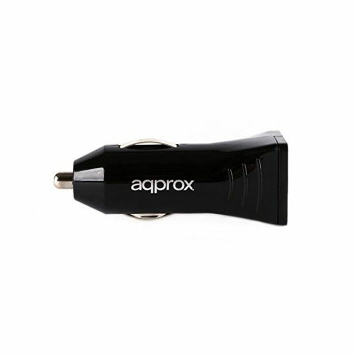 Approx Cargador Dual USB para Coche 3.1A Negro Approx Cargador Dual USB para Coche 3.1A Negro