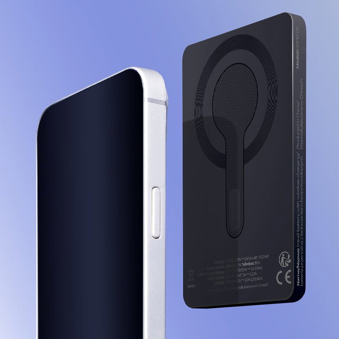 FOREVER Maxlife power bank inalámbrico MXPB-05 20W PD 5000 mAh magnético negro