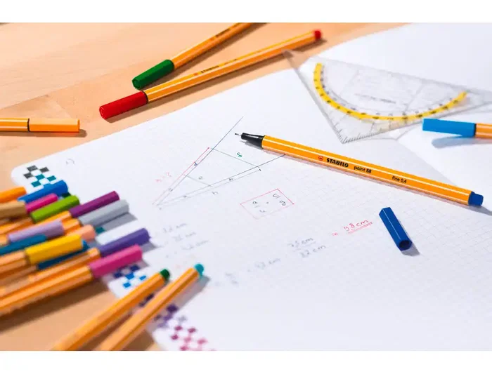 Stabilo Rotulador Point 88 Colores Neón Estuche 25+5 Unidades Punta Fibra Trazo 0.4 mm