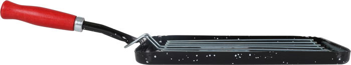 La Estrella Asador Cuadrado Con Parrilla "Jaspeada" 40x23x1.5 cm (10 Unidades)