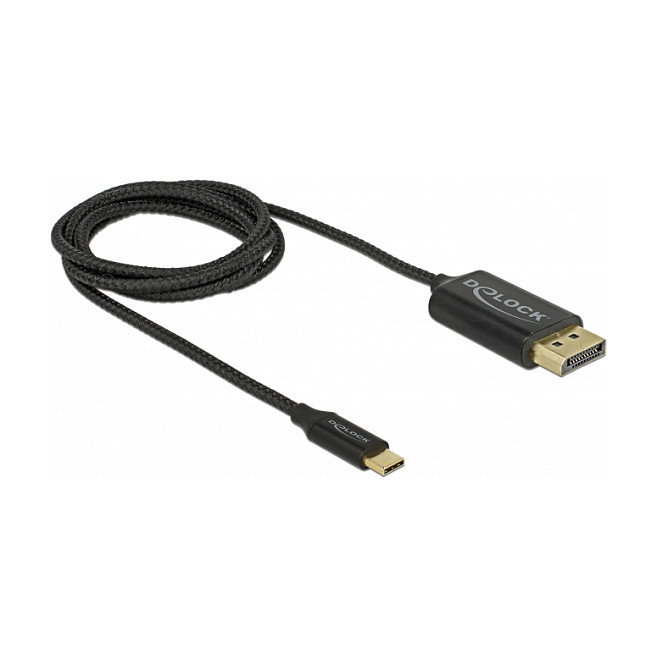 DeLOCK Cable USB Type-C a DisplayPort (DP Alt Mode) 4K 60 Hz 1 m Coaxial 83709 DeLOCK Cable USB Type-C a DisplayPort (DP Alt Mode) 4K 60 Hz 1 m Coaxial 83709