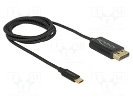 DeLOCK 83709 Cable USB Type-C a DisplayPort 4K 60 Hz 1 m coaxial negro