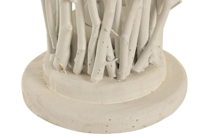 DKD Home Decor Lampara Sobremesa Mediterraneo Blanco 25 x 40 x 25 cm (4 Unidades) DKD Home Decor Lampara Sobremesa Mediterraneo Blanco 25 x 40 x 25 cm (4 Unidades)