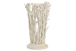 DKD Home Decor Lampara Sobremesa Mediterraneo Blanco 25 x 40 x 25 cm (4 Unidades)