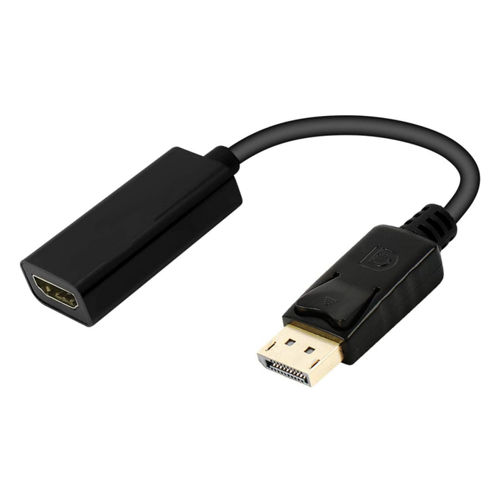 EWENT EC1456 Adaptador de Cable de Video DisplayPort a HDMI Tipo A Negro 0.15m Soporta 4K