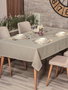 L'essentiel linge de maison Mantel Plain 160 Beige Poliéster 155x160 cm