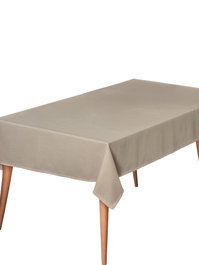 L'essentiel linge de maison Mantel Plain 160 Beige Poliéster 155x160 cm