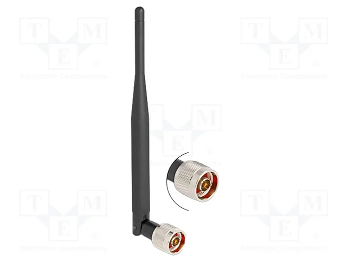 DeLOCK Antena WiFi 7 Omnidireccional 3 dBi con Conector Clase N Macho