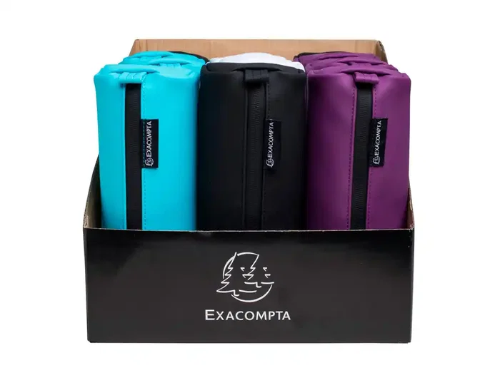 Exacompta Bolso Portatodo Titanium, Forma Semi Redonda 22x8.5x7 cm, PU Soft Touch Lavable, Colores Surtidos Exacompta Bolso Portatodo Titanium, Forma Semi Redonda 22x8.5x7 cm, PU Soft Touch Lavable, Colores Surtidos