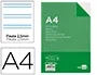 Liderpapel Recambio A4 100 Hojas 60gr Pauta 5ª 2.5mm con Margen 4 Taladros