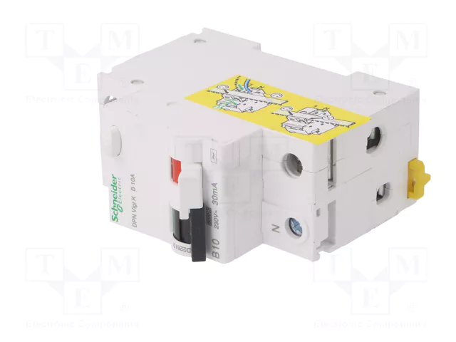 SCHNEIDER ELECTRIC DPN Vigi K RCBO 10A 30mA 1+N SCHNEIDER ELECTRIC DPN Vigi K RCBO 10A 30mA 1+N