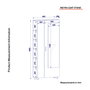 Hanah Home Recibidor Blanco Escandinavo 80cm x 185cm x 28.6cm