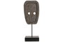 DKD Home Decor Figura Máscara Tribal en Hierro y Suar 67x32x7 cm