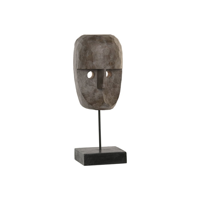 DKD Home Decor Figura Máscara Tribal en Hierro y Suar 67x32x7 cm