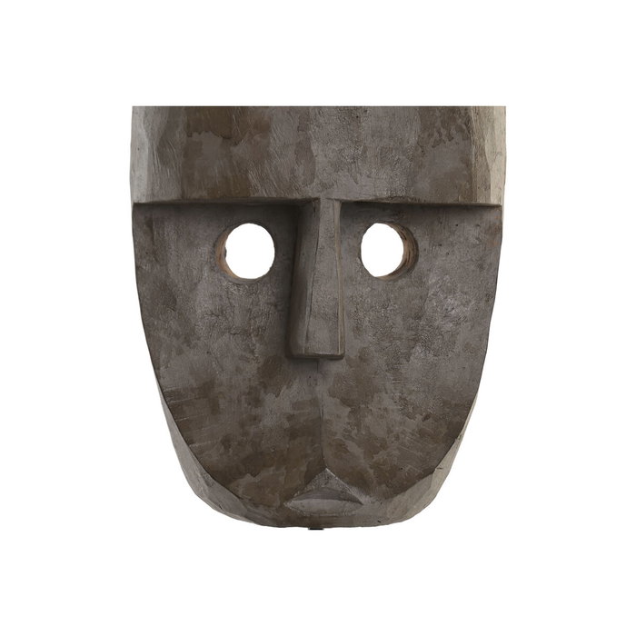 DKD Home Decor Figura Máscara Tribal en Hierro y Suar 67x32x7 cm