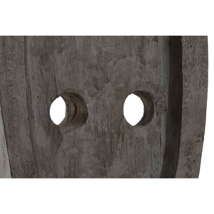 DKD Home Decor Figura Máscara Tribal en Hierro y Suar 67x32x7 cm