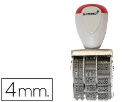 Q-connect Fechador Manual Dia-Mes-Año 4mm con Banda 12 Años