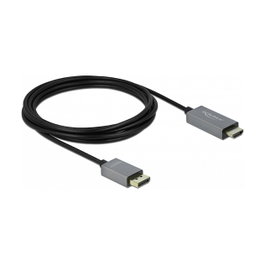 DeLOCK Cable Activo DisplayPort 1.4 a HDMI 4K 60 Hz HDR 3 m
