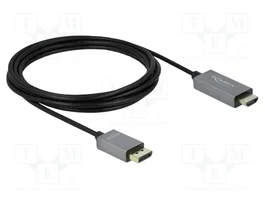DeLOCK Cable Activo DisplayPort 1.4 a HDMI 4K 60 Hz HDR 3 m