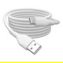 Digitus Cable USB 2.0 Tipo C a USB-A de Silicona Blanco 2m