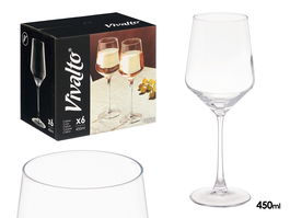 Vivalto Copa Vino Conica 450 ml 9 x 24.2 x 9 cm (Set de 24)