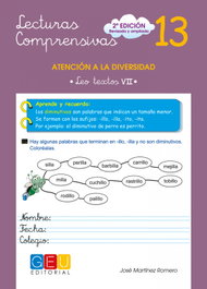 GEU Lecturas comprensivas 13, Martínez Romero, José - GEU