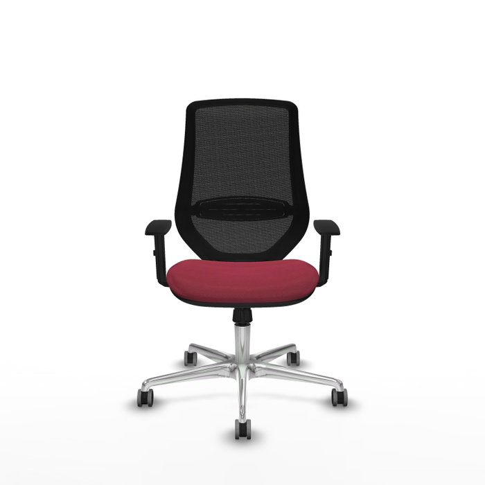 PIQUERAS Y CRESPO Silla de oficina Mardos con mecanismo Sincro, Granate y Negro PIQUERAS Y CRESPO Silla de oficina Mardos con mecanismo Sincro, Granate y Negro