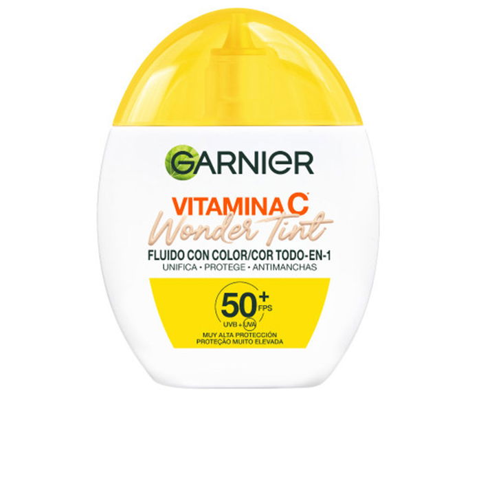 Garnier VITAMINA C WONDER TINT fluido con color SPF50+ #claro 40 ml Garnier VITAMINA C WONDER TINT fluido con color SPF50+ #claro 40 ml
