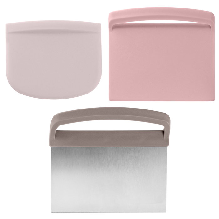 Day Juego De 3 Espátulas-Pala Day, Diseño Ergonómico para Masas, PP y Acero Inoxidable