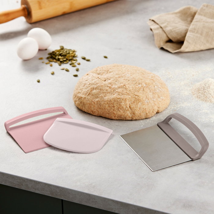 Day Juego De 3 Espátulas-Pala Day, Diseño Ergonómico para Masas, PP y Acero Inoxidable