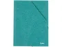 Liderpapel Carpeta de gomas con tres solapas color verde