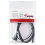 EQUIP Cable de alimentación C7 a Euro de 2 pines, 1,8 m, Negro