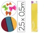 Liderpapel Papel Crespon Amarillo 50 cm x 2.5m 34g/m2