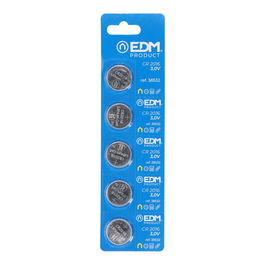 Edm Pila Botón Litio CR2016 3V Ø20x1.6mm Blister 5 Unidades
