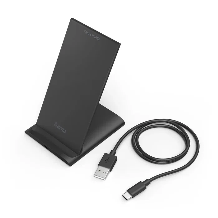 Hama Cargador Inalámbrico 10W Qi con Función Soporte Negro Hama Cargador Inalámbrico 10W Qi con Función Soporte Negro