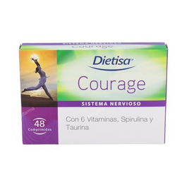 DIETISA Courage (Depresion) 48 Comprimidos Complemento Alimenticio con Aminoácidos y Vitaminas para el Sistema Nervioso