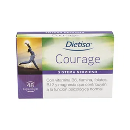 DIETISA Courage (Depresion) 48 Comprimidos Complemento Alimenticio con Aminoácidos y Vitaminas para el Sistema Nervioso